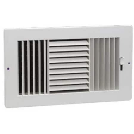 Swivel 383W12X6 3 Way Sidewall Register; 12 x 6 in SW575375